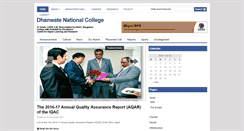 Desktop Screenshot of dhanwatenationalcollege.com