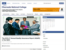 Tablet Screenshot of dhanwatenationalcollege.com